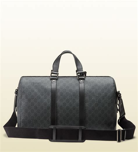 gucci canvas duffle bag for men|designer men's overnight duffle bag.